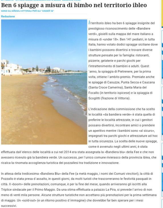 A Pozzallo Vicino Al Mare别墅 外观 照片